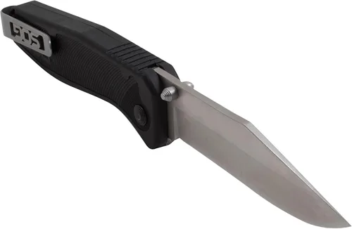 Miniatura 5 de SOG Flare Cuchillo Plegable y de Bolsillo con Apertura Asistida Tech Knife con Hoja de Borde Recto de Acero Inoxidable de 3.5 Pulgadas y Empuñadura