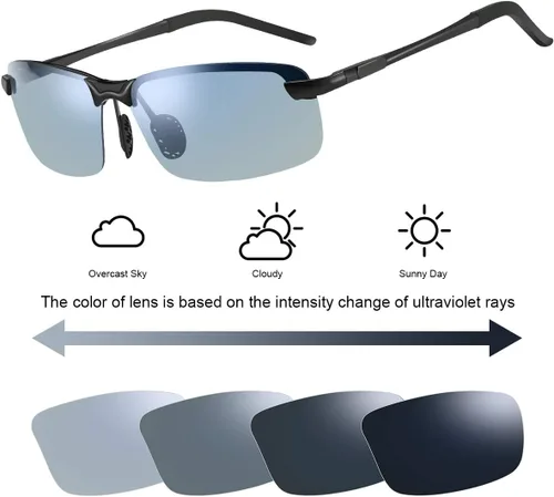 Miniatura 3 de MIRYEA Lentes de computadora con bloqueo de luz azul, fotocromáticos, polarizados, protección UV, lentes de sol de seguridad para hombres y mujeres