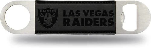 Miniatura 12 de Rico Industries NFL - Hoja de barra grabada con láser de piel sintética, gran accesorio para bebidas para el día del juego