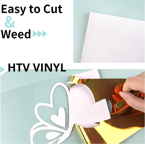 Miniatura 4 de HTVRONT Vinilo Holográfico de Transferencia de Calor - 12" x 6 pies HTV Holográfico para Camisetas, Sombreros, Vinilo Holográfico para Planchar