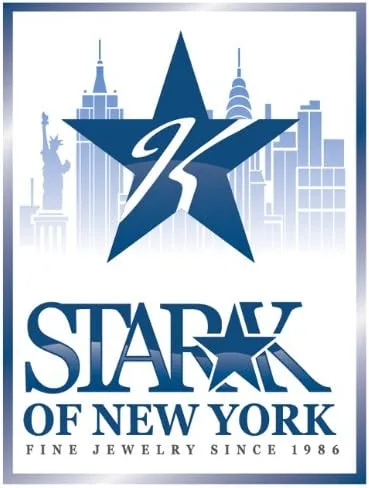 Miniatura 6 de Star K - Pendientes de tuerca de oro de 10 quilates o plata de ley, redondos, 0.276in, con cuatro puntas