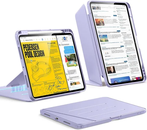 Miniatura 18 de ESR - Funda para iPad Air de 11 pulgadas M3/M2 (2025/2024), iPad Air de 5ª/4ª generación (2022/2020), funda con soporte vertical, múltiples ángulos