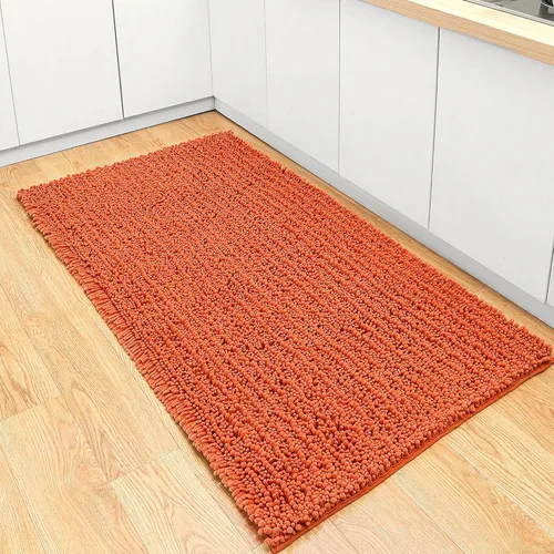 Miniatura 89 de FLOLEOPA Alfombras de Baño de Microfibra de Felpa Suave, Alfombras de Baño Absorbentes Antideslizantes Lavables a Máquina, Tapetes de Baño para Beige