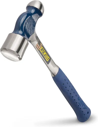 Miniatura 10 de ESTWING Martillo de bola - Herramienta para trabajar metales de 32 oz con construcción de acero forjado y agarre de reducción de golpes - E3-32BP
