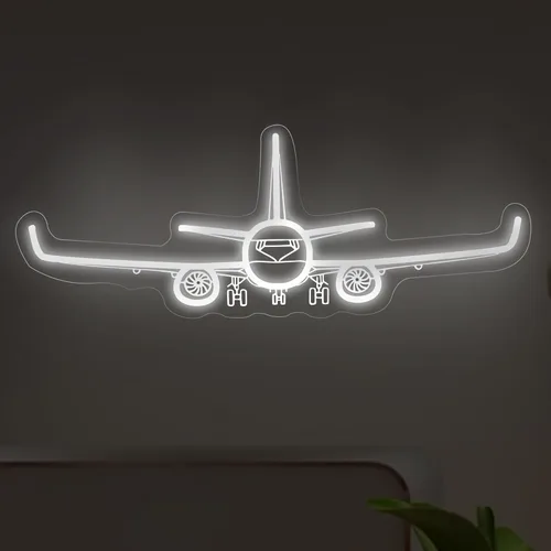 Miniatura 19 de Airplane Neon Sign, Airplane Wall Decor, Air plane Wall Art, Aviation Light Sign, Gift for Kid, Air Plane Wall Decor for Home Bar, 16.5"x9.3", Blue
