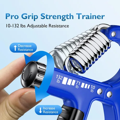 Miniatura 2 de FitBeast Grip Strengthener Forearm Strengthener, Adjustable Hand Grip Strengthener for Strength Training & Rehabilitation, 10-132 lbs Resistance