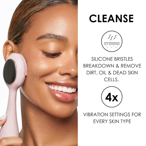 Miniatura 2 de JAPONESQUE SKINTherapy Limpiador facial sónico rejuvenecedor, dispositivo de limpieza impermeable recargable con cepillo de silicona, levanta
