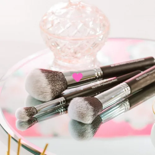 Miniatura 6 de Brocha grande de maquillaje en polvo de acabado, brochas de maquillaje grandes y esponjosas para cara completa, contorno bronceador corporal