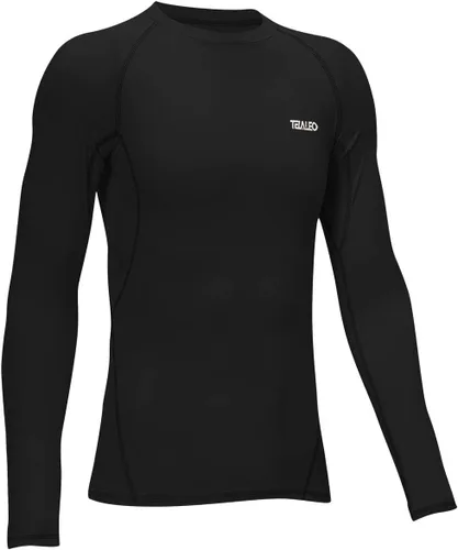 Miniatura 2 de TELALEO Camiseta de compresión térmica para niños y niñas, manga larga, forro polar, capa base, camiseta deportiva de fútbol