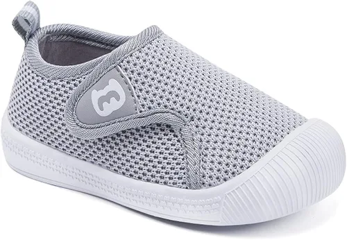 BMCiTYBM Zapatos de bebé para niños y niñas, zapatos para caminar para niños pequeños, zapatos ligeros antideslizantes para 6, 9, 12, 18, 24 meses