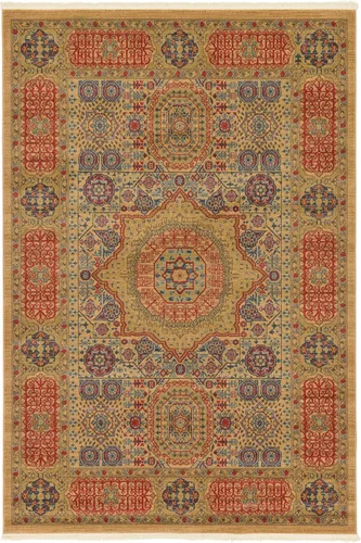 Miniatura 14 de Unique Loom Palace Collection - Alfombra bohemia tradicional, medallón, vintage (2 pies x 3 pies, rectangular, azul claro/bronceado)