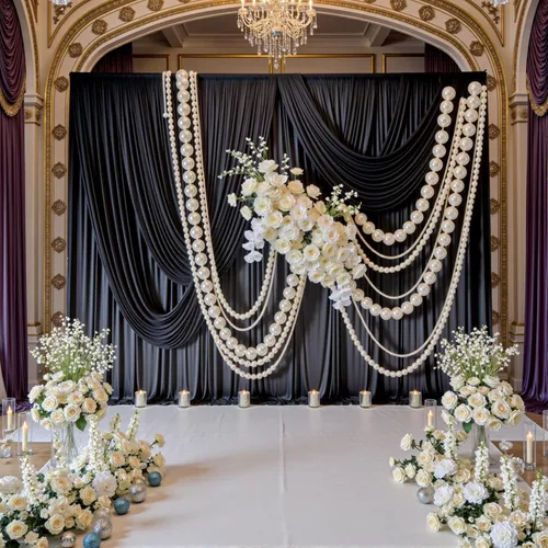 Cortinas de fondo negras negras sin arrugas para fiestas, cortinas de tela gruesa para telón de fondo de fotos para cumpleaños, bodas, baby shower,