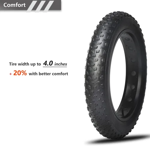 Miniatura 4 de 20x4.0/26x4.0 pulgadas Fat Bike Tire 60TPI para Bicicleta Eléctrica Fat Bicicleta Neumático 4.0 pulgadas Mountain Bike Tire