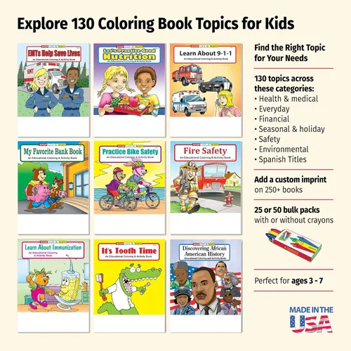 Miniatura 2 de ZOCO Libros personalizados para colorear de Holiday Fun (paquete de 250 unidades, con crayones) – Unas Vacaciones Divertidas – Navidad, rellenos