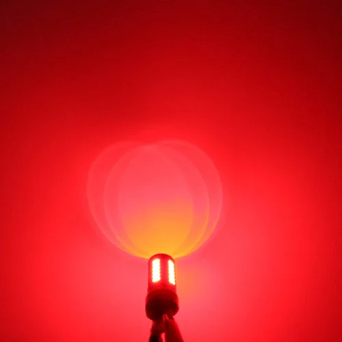 Miniatura 8 de Alla Lighting 2800lm 3156 3157 - Bombillas LED de luz estroboscópica de freno, rojo puro, extremadamente superbrillantes, T25 cuña 5730 33-SMD