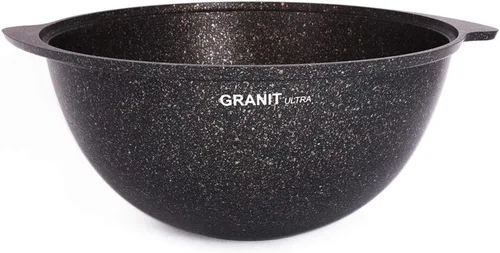 Books.And.More Kazan Pot Kazan de aluminio para hacer pilaf con tapa (revestimiento antiadherente) Wok con tapa (4,5 L) Sartén de hierro fundido con