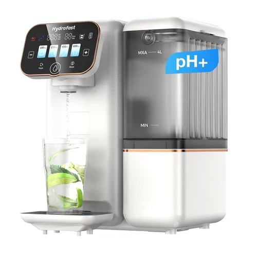 Filtro de agua de ósmosis inversa para encimera, sistema de filtración de ósmosis inversa UV de 6 etapas con equilibrio de pH de remineralización,