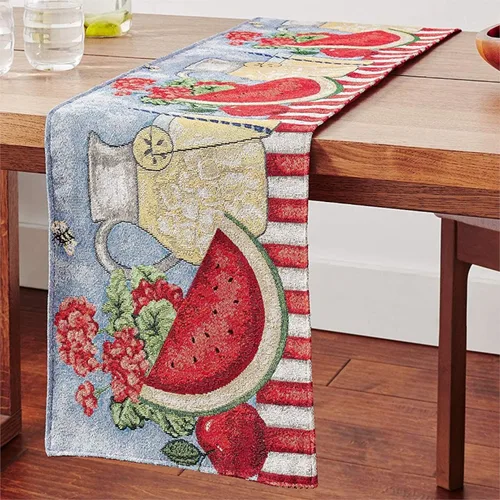 Miniatura 11 de Tache Home Fashion DB9046TR-13X48 - Camino de mesa con diseño de margaritas rojas y amarillas, color rojo y amarillo, 48 pulgadas