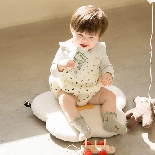 Miniatura 6 de WATOCHE Calcetines para bebés y niñas pequeñas, con volantes, calcetines de vestir con volantes, calcetines antideslizantes para bebés, lindos