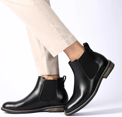 Miniatura 8 de Bruno Marc Botines Chelsea de piel de ante para hombre