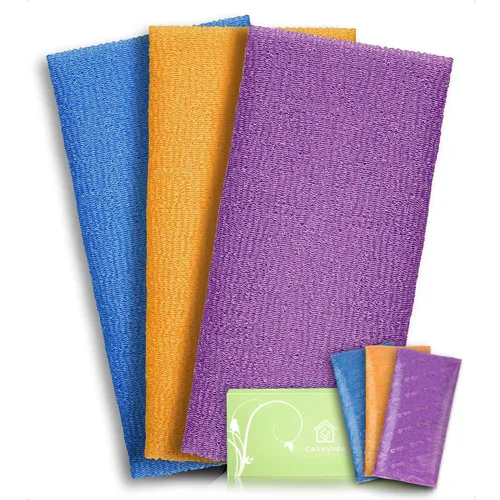 Miniatura 10 de Toalla exfoliante para la espalda, para ducha, exfoliante corporal, toalla de belleza japonesa, esponja africana, toalla de esponja coreana, paño