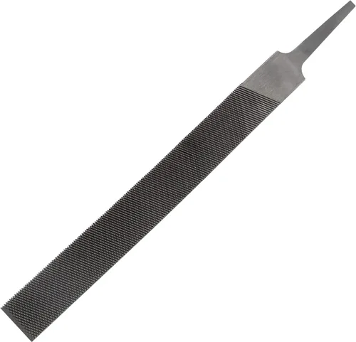 Lima de dientes dobles - Lima plana de 6" de longitud, acero de alto carbono
