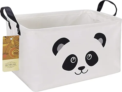 Miniatura 16 de Cesta de almacenamiento rectangular, lindo organizador de tela para juguetes de mascotas/niños, libros o ropa. Perfecta para habitaciones de niños