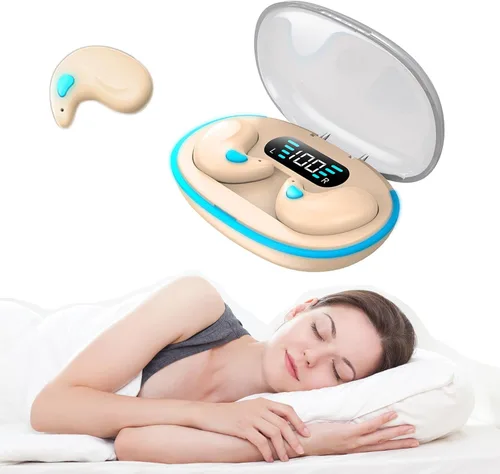 Miniatura 8 de Xmenha Auriculares invisibles inalámbricos ocultos para dormir de lado, auriculares invisibles para dormir y dormir, pequeños mini auriculares