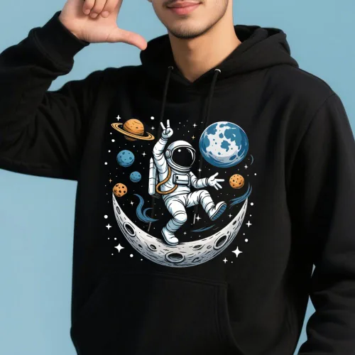 Miniatura 4 de SUPERDANT Juego de 4 calcomanías de plástico termotransferibles de astronauta, aviación, planeta, termotransferibles, para ropa, para camisetas