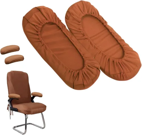 Kakalote Fundas para reposabrazos de silla de oficina, 1 par, elásticas y elásticas para sillas de computadora, fundas para sillas de escritorio,