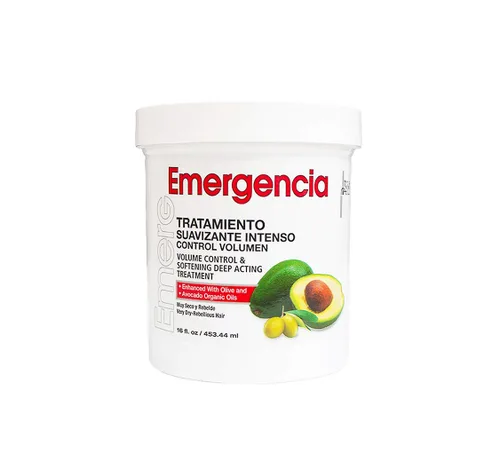 Emerg Control de volumen y suavizante tratamiento de acción profunda para mayor suavidad y brillo mejorado con aceites orgánicos de oliva y