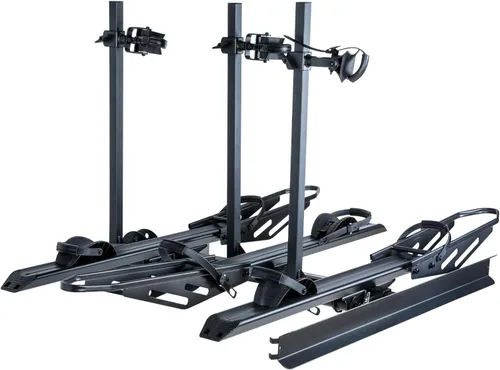 Miniatura 10 de Young Electric Soporte de enganche para bicicleta eléctrica de 200 libras, estilo plataforma para autos, camiones, SUV, furgonetas, caravanas, se