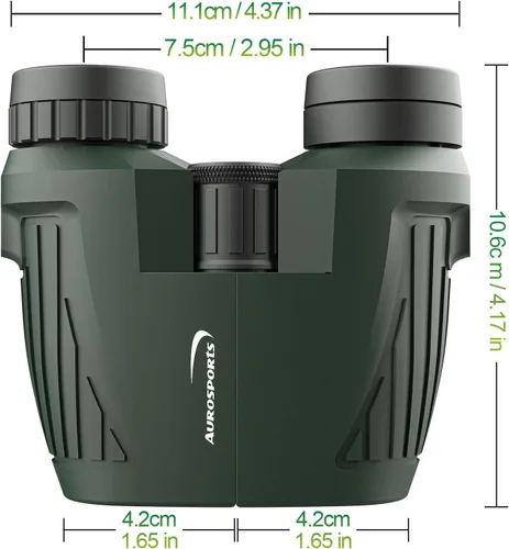 Miniatura 8 de Aurosports Prismáticos compactos de 15 x 25 pulgadas para adultos y niños, prismáticos de alta potencia para observación de aves, binoculares