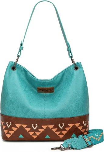 Miniatura 145 de Wrangler Hobo - Bolsas para mujer de cuero vegano con asa superior, bolsos de hombro y bolsos