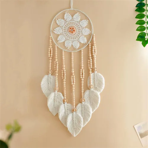 Miniatura 6 de Atrapasueños para colgar macramé, tapiz bohemio para pared, tapiz hecho a mano, decoración de pared para el hogar, frontón de pared de 10 x 30