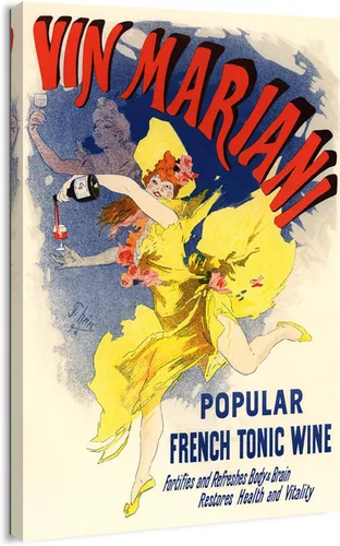 Miniatura 15 de Impresión en Lienzo Arte de Pared - Póster Vintage de Vino Francés Maurin Quina por Plakat Cappiello - 12x18 pulgadas