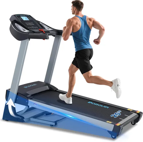 Miniatura 9 de Auto Incline BORGUSI Treadmill, Heavy Duty Treadmill for Home, Wide Belt