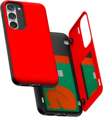 Miniatura 108 de GOOSPERY Funda tipo cartera para Samsung Galaxy S22 Ultra, [tarjetero] parachoques magnético de puerta con cierre automático, cubierta protectora