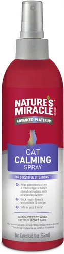 Aerosol calmante para gatos de Nature’s Miracle, 8 onzas, fórmula para reducir el estrés para gatos Multi colorido