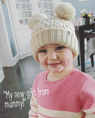 Miniatura 4 de FURTALK Gorro de invierno para bebé con pompón, gorro de punto cálido para niños y niñas