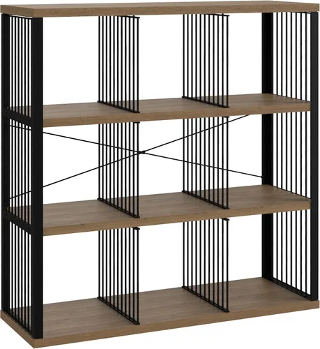 Miniatura 8 de ClosetMaid Estantería organizadora de almacenamiento de 2 cubos, estante de almacenamiento, marco de metal, estantes de madera, fácil montaje