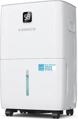 Miniatura 9 de Kesnos Deshumidificador Energy Star 2025 de 30 pintas para espacios de hasta 2500 pies cuadrados, deshumidificador silencioso para el hogar