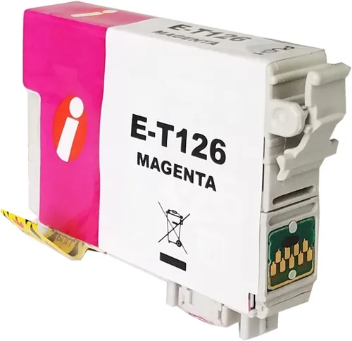 Miniatura 2 de Paquete de 3 cartuchos de tinta magenta remanufacturados de repuesto para Epson 126 T126 para Workforce 435 520 545 635 645 WF-3520 WF-3530 WF-3540