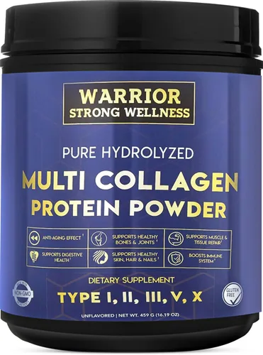 Polvo de proteína de colágeno múltiple hidrolizado puro, polvo de colágeno, impulso de energía, para envejecimiento de la elasticidad de la piel,