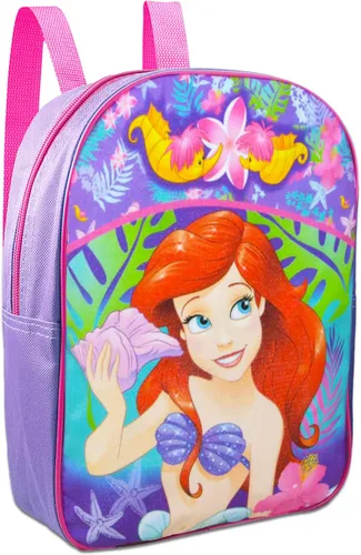 Miniatura 2 de The Little Mermaid - Juego de mini mochila para niños, paquete de mochila Ariel de 11 pulgadas con calcomanías, bolsa de agua, más Disney The