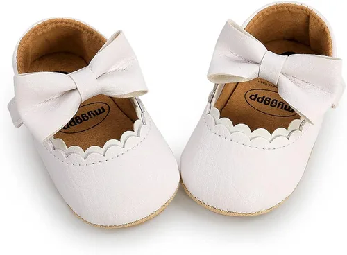 Miniatura 6 de Zapatos de bebé de primera calidad, zapatos de caminar para bebé, zapatos de princesa Mary Jane de suela suave, zapatos de vestir de boda, zapatos