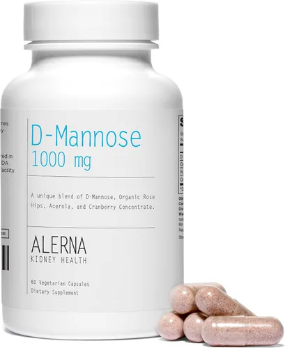 Miniatura 2 de D-Manosa (1000mg), con concentrado de arándano y escaramujo orgánico, apoya la función normal del tracto urinario, 1 botella, 60