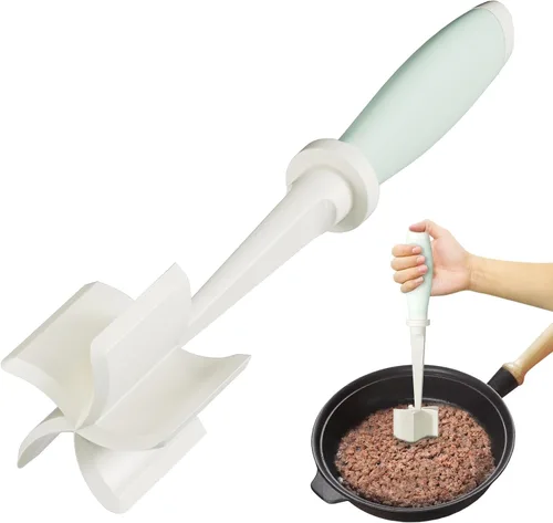 Miniatura 8 de Shadowgallery Paquete de 2 Picadores de Carne, Machacador de Carne Resistente al Calor para Carne de Hamburguesa, Triturador de Carne Molida