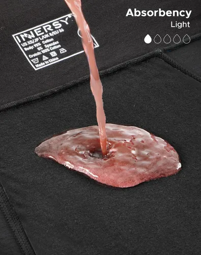 Miniatura 4 de INNERSY Ropa interior de época para mujer, a prueba de fugas, de cintura alta, bragas menstruales de algodón, paquete de 3