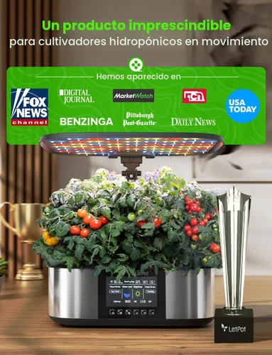 Miniatura 8 de LetPot LPH-Max Kit de Sistema de Cultivo Hidropónico, 21 Cápsulas APP y WiFi Control Automático Jardín Interior Inteligente con Luz LED
